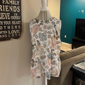 NWOT Ann Taylor LOFT Sleeveless Top Size L